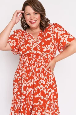 Lorraine Designs Casual Dresses | Fit & Flare Dresses*Layla Red Petal Whimsy Dress