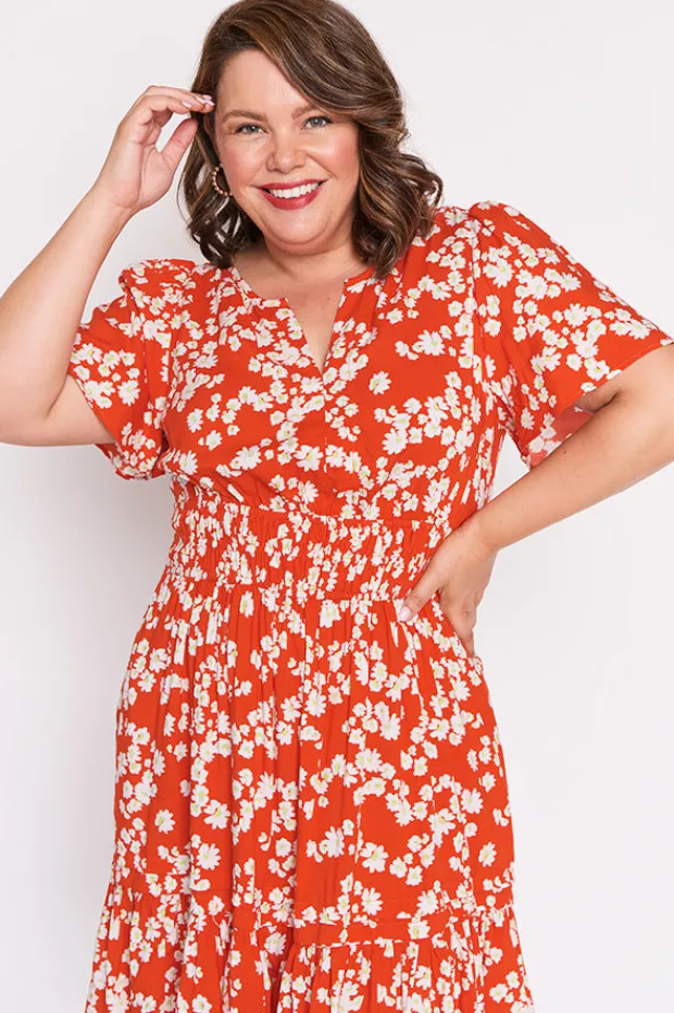 Lorraine Designs Casual Dresses | Fit & Flare Dresses*Layla Red Petal Whimsy Dress