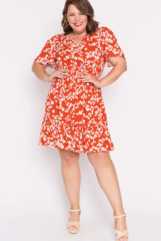 Lorraine Designs Casual Dresses | Fit & Flare Dresses*Layla Red Petal Whimsy Dress