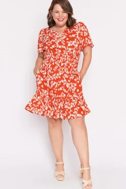 Lorraine Designs Casual Dresses | Fit & Flare Dresses*Layla Red Petal Whimsy Dress