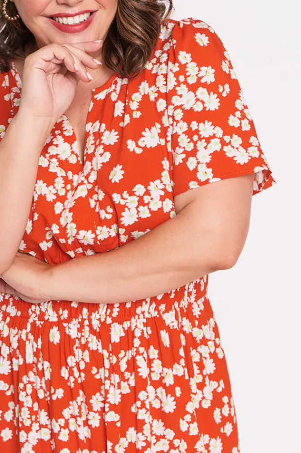 Lorraine Designs Casual Dresses | Fit & Flare Dresses*Layla Red Petal Whimsy Dress