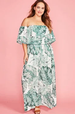 Lorraine Designs Tops*Lemonade Palm Print Top
