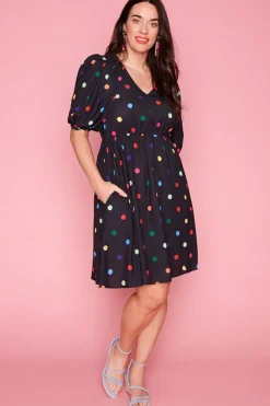 Lorraine Designs Casual Dresses | Fit & Flare Dresses*Let's Get Loud Circus Lights Dress