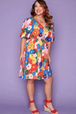 Lorraine Designs Casual Dresses | Fit & Flare Dresses*Let's Get Loud Hippy Floral Dress