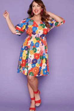Lorraine Designs Casual Dresses | Fit & Flare Dresses*Let's Get Loud Hippy Floral Dress