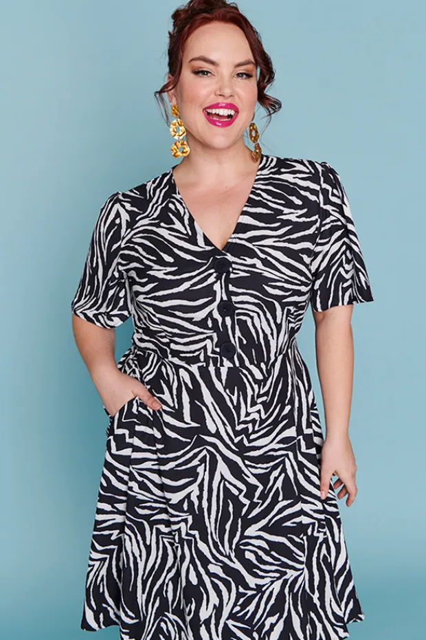 Lorraine Designs Casual Dresses | Knee Length Dresses*Logan Zebra Dress