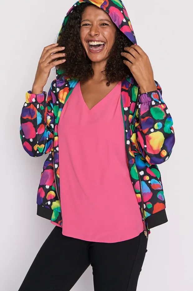 Lorraine Designs Jackets & Coats*London Arty Spot Hooded Jacket