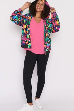 Lorraine Designs Jackets & Coats*London Arty Spot Hooded Jacket