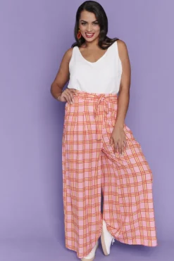 Lorraine Designs Pants & Jeans*Loreta Pink Check Pants