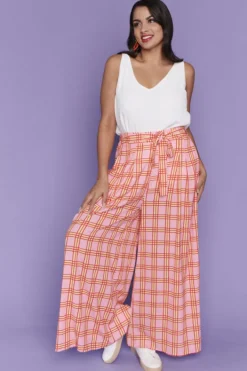 Lorraine Designs Pants & Jeans*Loreta Pink Check Pants