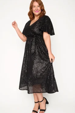 Lorraine Sequin Dresses | Cocktail Dresses*Lover Black Sequin Dress