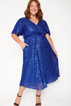 Lorraine Sequin Dresses | Cocktail Dresses*Lover Cobalt Sequin Dress