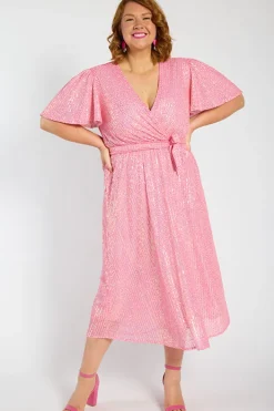 Lorraine Sequin Dresses | Cocktail Dresses*Lover Pink Sequin Dress