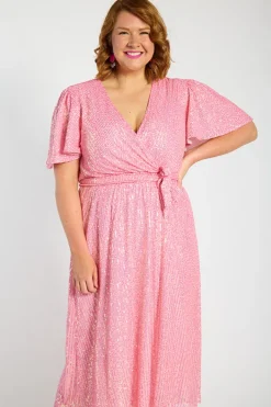 Lorraine Sequin Dresses | Cocktail Dresses*Lover Pink Sequin Dress