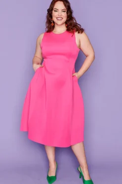 Lorraine Designs Fit & Flare Dresses | Cocktail Dresses*Lucca Hot Pink Party Dress