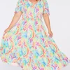 YD International Casual Dresses | Fit & Flare Dresses*Lynette Rainbow Garden Dress