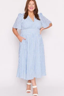 Lorraine Designs Casual Dresses*Mable Blue Dress