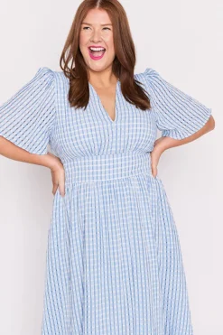 Lorraine Designs Casual Dresses*Mable Blue Dress