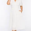 Lorraine Designs Casual Dresses*Mable White Dress
