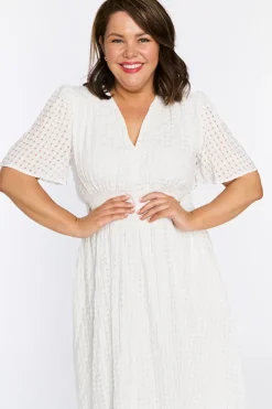 Lorraine Designs Casual Dresses*Mable White Dress