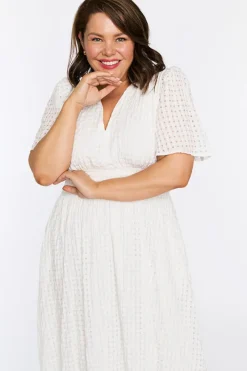 Lorraine Designs Casual Dresses*Mable White Dress