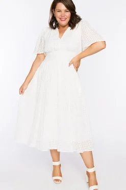 Lorraine Designs Casual Dresses*Mable White Dress
