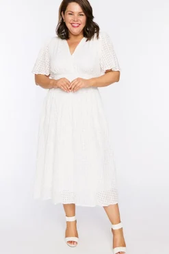 Lorraine Designs Casual Dresses*Mable White Dress