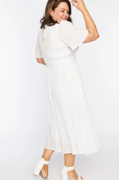 Lorraine Designs Casual Dresses*Mable White Dress
