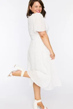Lorraine Designs Casual Dresses*Mable White Dress