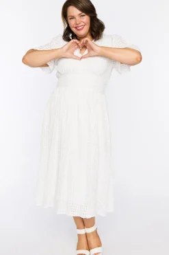 Lorraine Designs Casual Dresses*Mable White Dress