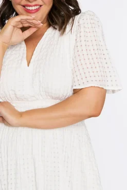Lorraine Designs Casual Dresses*Mable White Dress