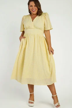 Lorraine Designs Casual Dresses*Mable Yellow Dress
