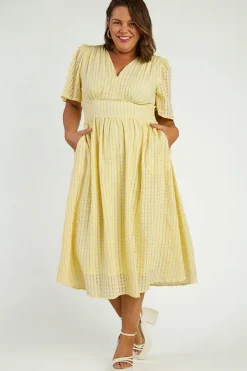 Lorraine Designs Casual Dresses*Mable Yellow Dress
