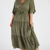 Lorraine Designs Casual Dresses | Fit & Flare Dresses*Maddie Khaki Dress