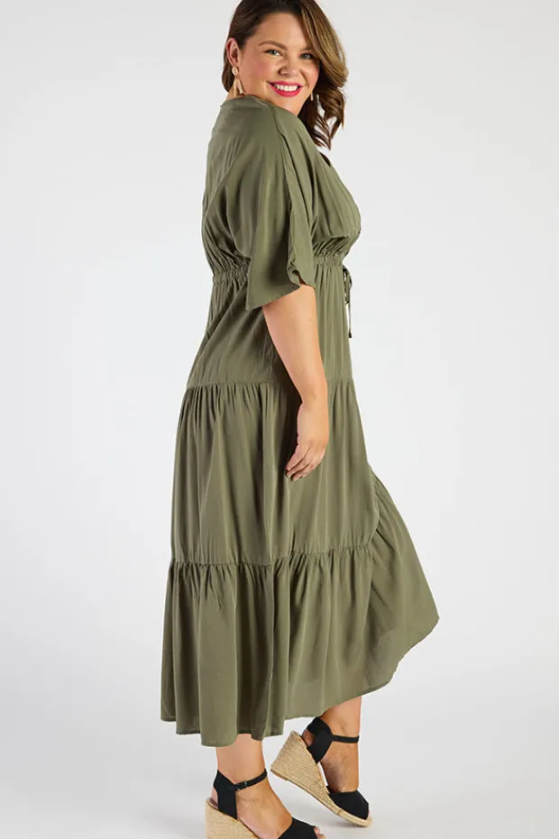 Lorraine Designs Casual Dresses | Fit & Flare Dresses*Maddie Khaki Dress