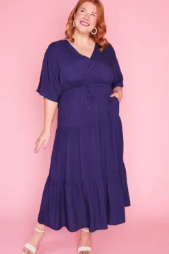 Lorraine Designs Casual Dresses | Fit & Flare Dresses*Maddie Navy Dress
