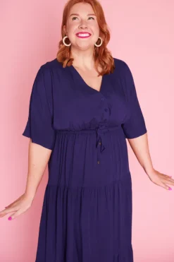 Lorraine Designs Casual Dresses | Fit & Flare Dresses*Maddie Navy Dress