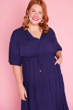 Lorraine Designs Casual Dresses | Fit & Flare Dresses*Maddie Navy Dress