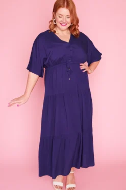 Lorraine Designs Casual Dresses | Fit & Flare Dresses*Maddie Navy Dress