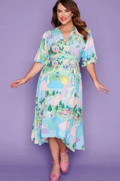 Lorraine Designs Casual Dresses | Fit & Flare Dresses*Mandy Christmas Village Wrap Dress