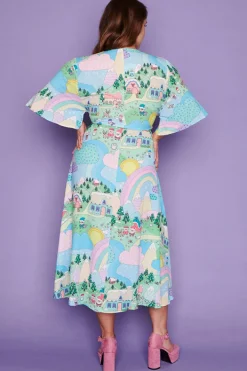 Lorraine Designs Casual Dresses | Fit & Flare Dresses*Mandy Christmas Village Wrap Dress