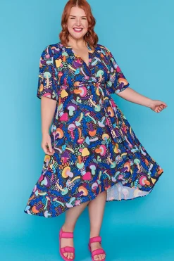 Lorraine Designs Casual Dresses | Cocktail Dresses*Mandy Rainbow Shrooms Dress