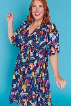 Lorraine Designs Casual Dresses | Cocktail Dresses*Mandy Rainbow Shrooms Dress