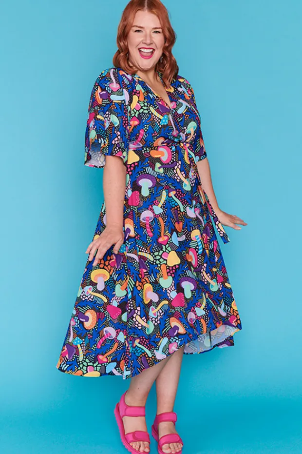 Lorraine Designs Casual Dresses | Cocktail Dresses*Mandy Rainbow Shrooms Dress