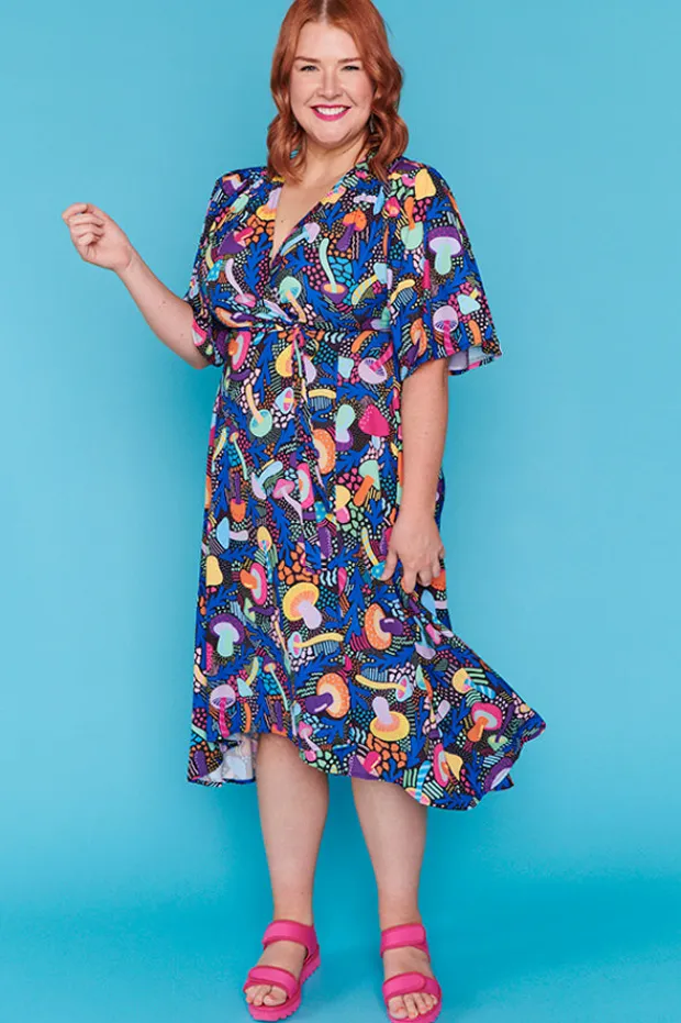 Lorraine Designs Casual Dresses | Cocktail Dresses*Mandy Rainbow Shrooms Dress