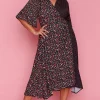 Lorraine Designs Casual Dresses | Fit & Flare Dresses*Mandy Spots & Blossoms Wrap Dress