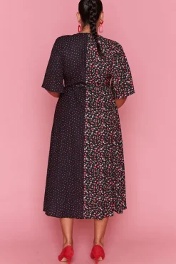 Lorraine Designs Casual Dresses | Fit & Flare Dresses*Mandy Spots & Blossoms Wrap Dress