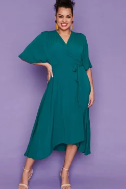 Lorraine Designs Casual Dresses | Fit & Flare Dresses*Mandy Teal Dress