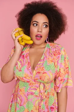 Lorraine Designs Casual Dresses | Fit & Flare Dresses*Mandy Tutti Frutti Wrap Dress