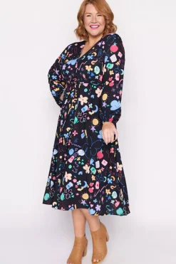 Lorraine Designs Casual Dresses | Midi Dresses*Marlene Meeting Minutes Long Sleeve Dress